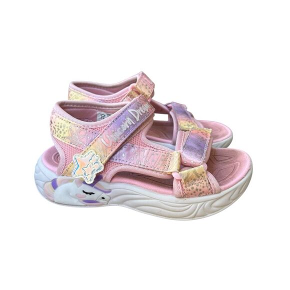 Skechers Unicorn Dreams Majestic Bliss Light-Up Sandal - Kids size 12 - Picture 2 of 7